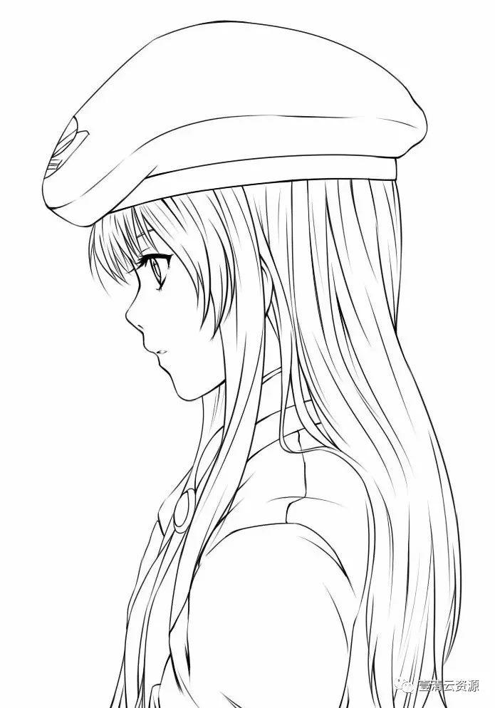 【S0025】【素材】10000多张动漫画卡通线稿，CG手稿临摹手绘原插画集上色练习素材