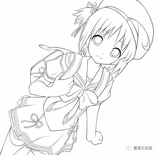 【S0025】【素材】10000多张动漫画卡通线稿，CG手稿临摹手绘原插画集上色练习素材