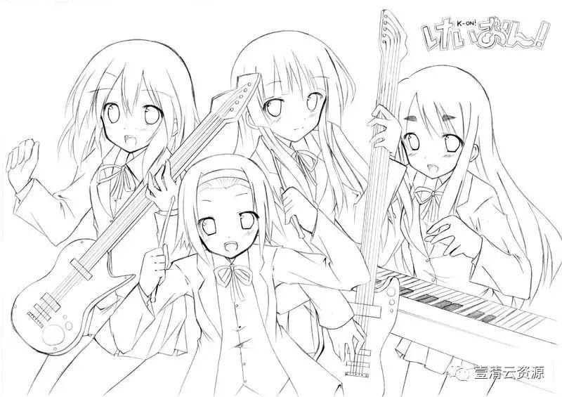 【S0025】【素材】10000多张动漫画卡通线稿，CG手稿临摹手绘原插画集上色练习素材
