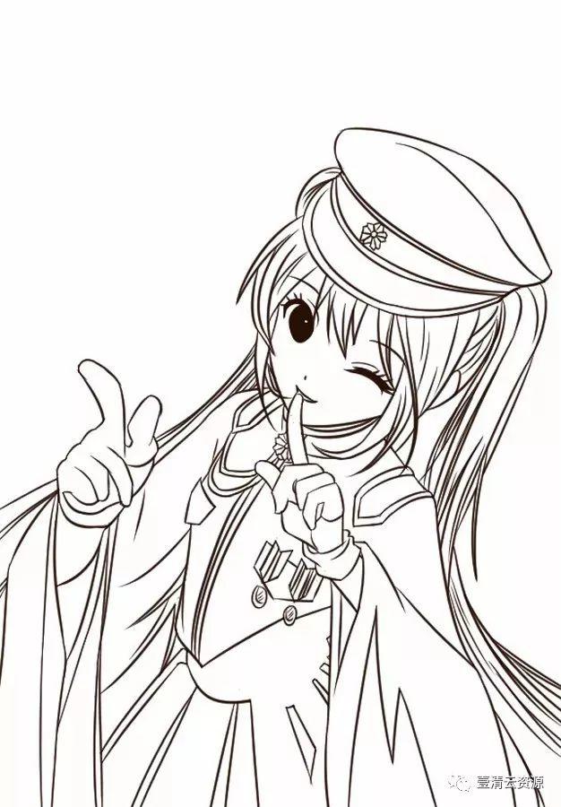 【S0025】【素材】10000多张动漫画卡通线稿，CG手稿临摹手绘原插画集上色练习素材