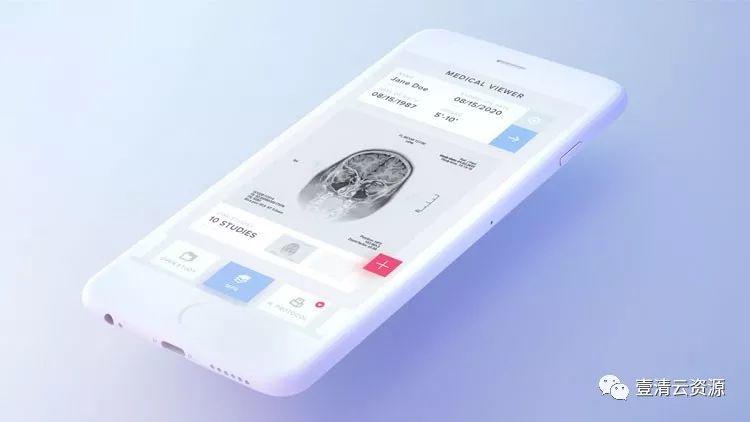 【S0042】【素材】高端简洁iphone6苹果手机贴图样机模板模型app界面ui设计展示素材