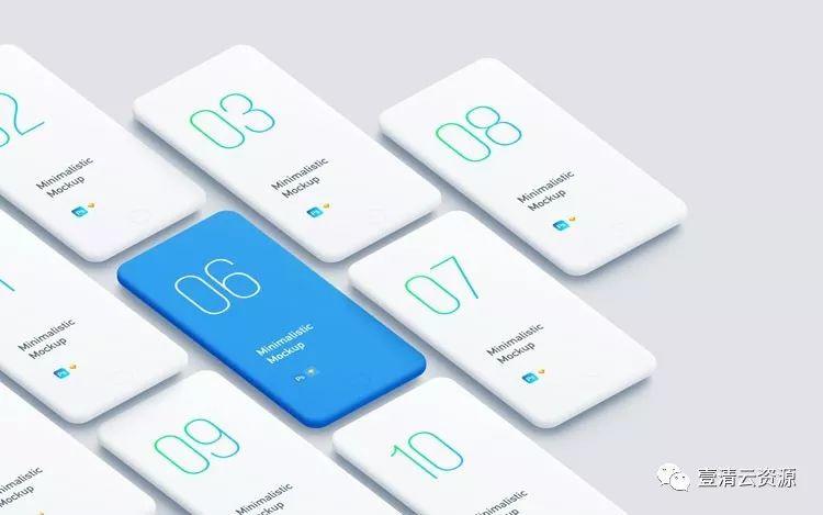【S0042】【素材】高端简洁iphone6苹果手机贴图样机模板模型app界面ui设计展示素材