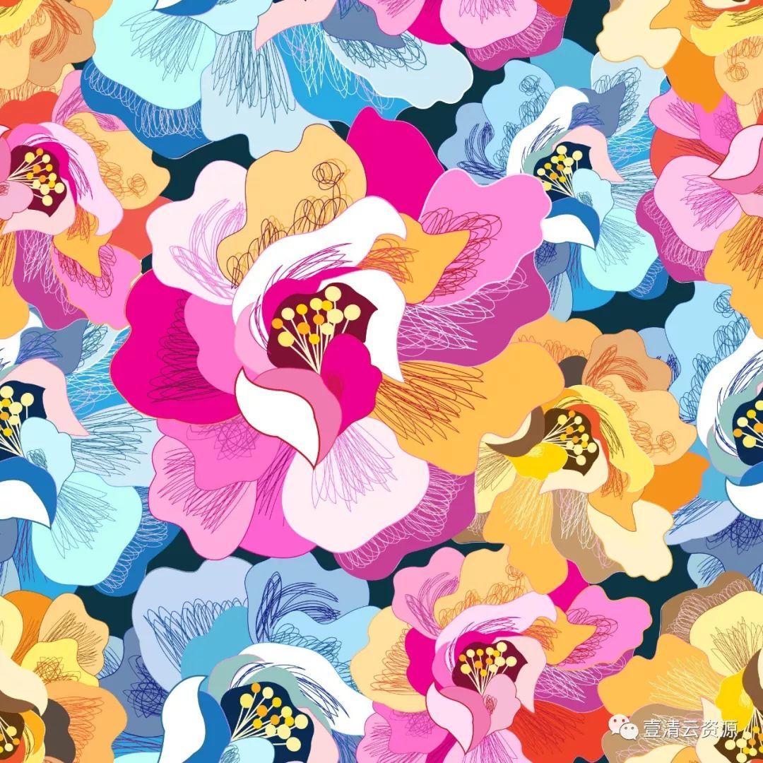 【S0082】【素材】精选中式名族特色插画花纹矢量背景