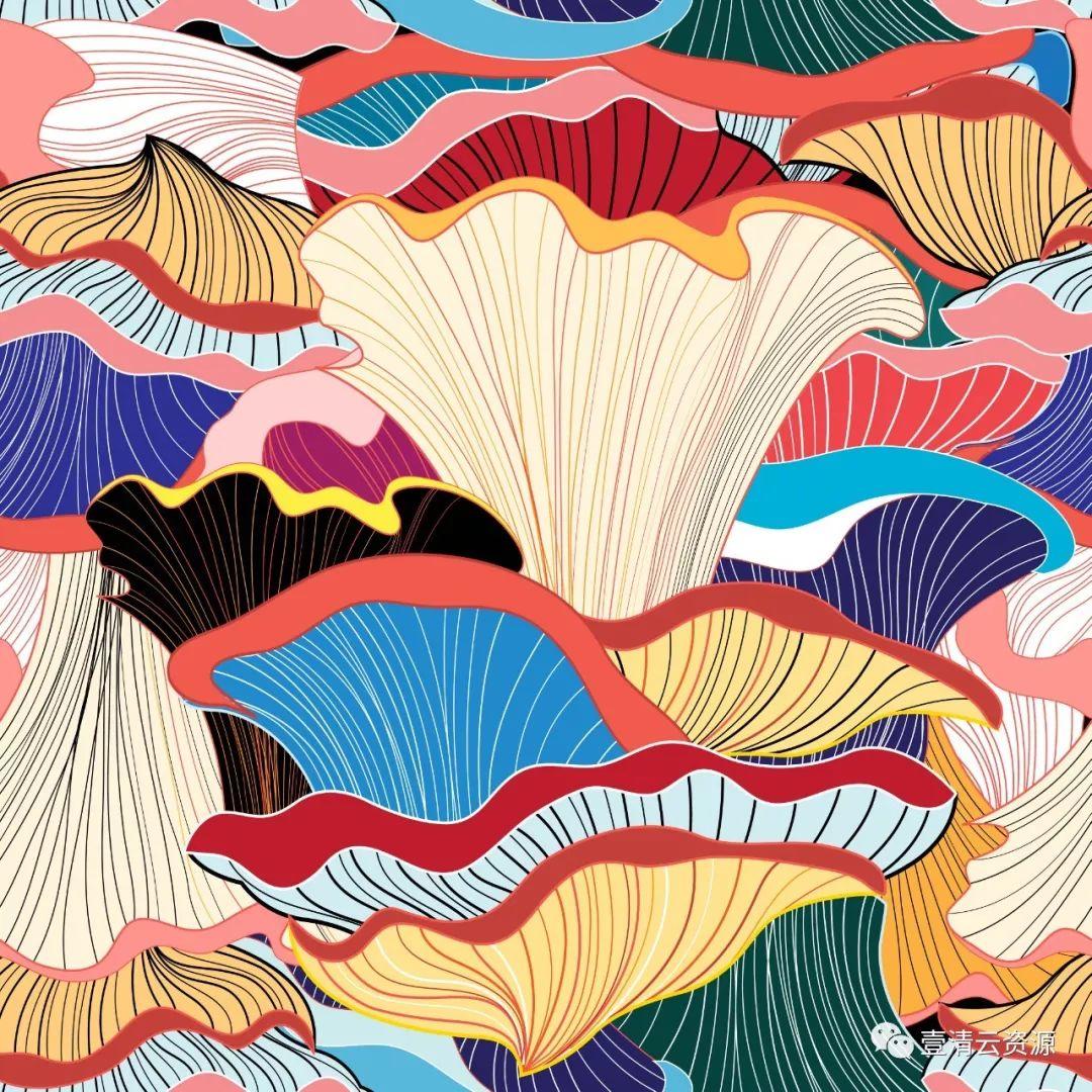 【S0082】【素材】精选中式名族特色插画花纹矢量背景
