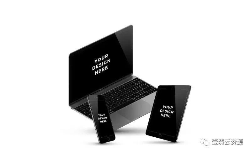 【S0089】【素材】UI手机电脑ipad模型，以8种不同角度展示你的作品