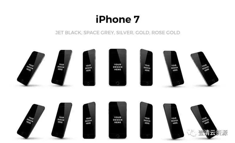 【S0089】【素材】UI手机电脑ipad模型，以8种不同角度展示你的作品