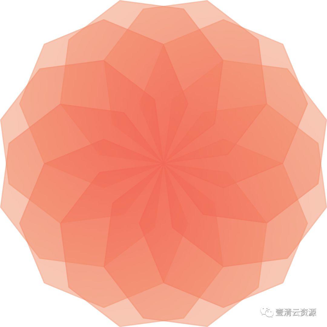 【S0121】【素材】彩色几何径向矢量素材
