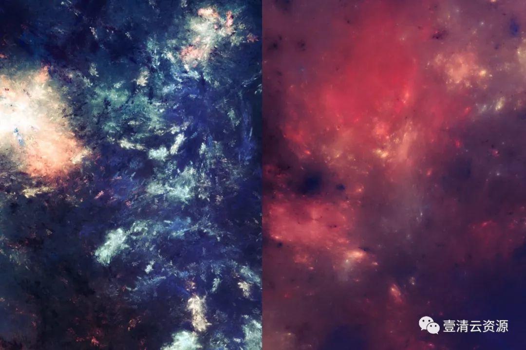 【S0145】【素材】创意抽象纹理系列15款类星云抽象纹理背景星空素材PNG合集