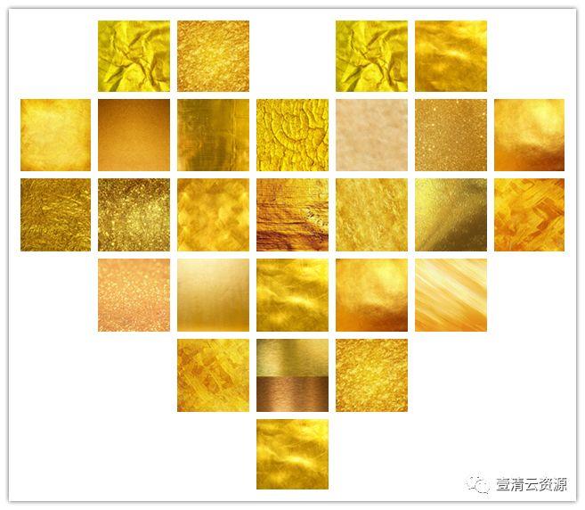 【S0164】【素材】120款书法金色金属材质锡箔纹理肌理底纹高清纸质感jpg图片