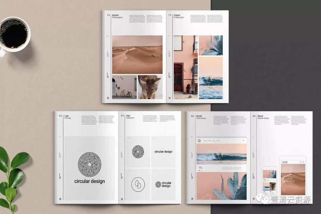 【S0177】【素材】极简主义的品牌规范指南杂志InDesign模板下载 THE MINIMALIST Bundle Pack