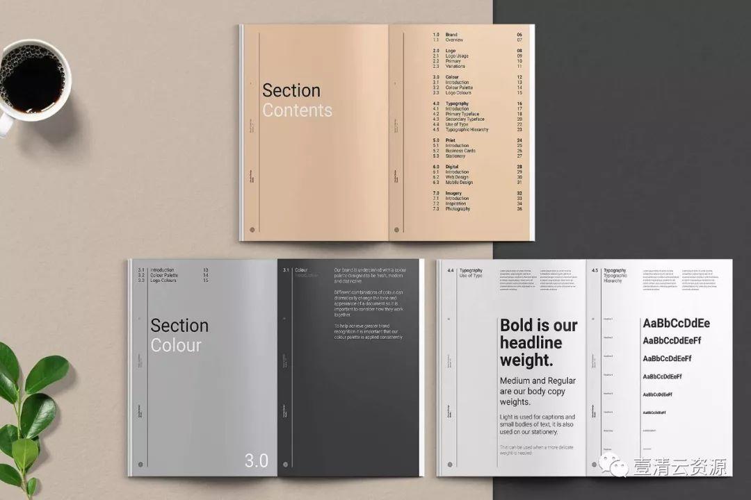 【S0177】【素材】极简主义的品牌规范指南杂志InDesign模板下载 THE MINIMALIST Bundle Pack