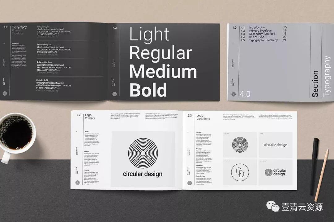 【S0177】【素材】极简主义的品牌规范指南杂志InDesign模板下载 THE MINIMALIST Bundle Pack