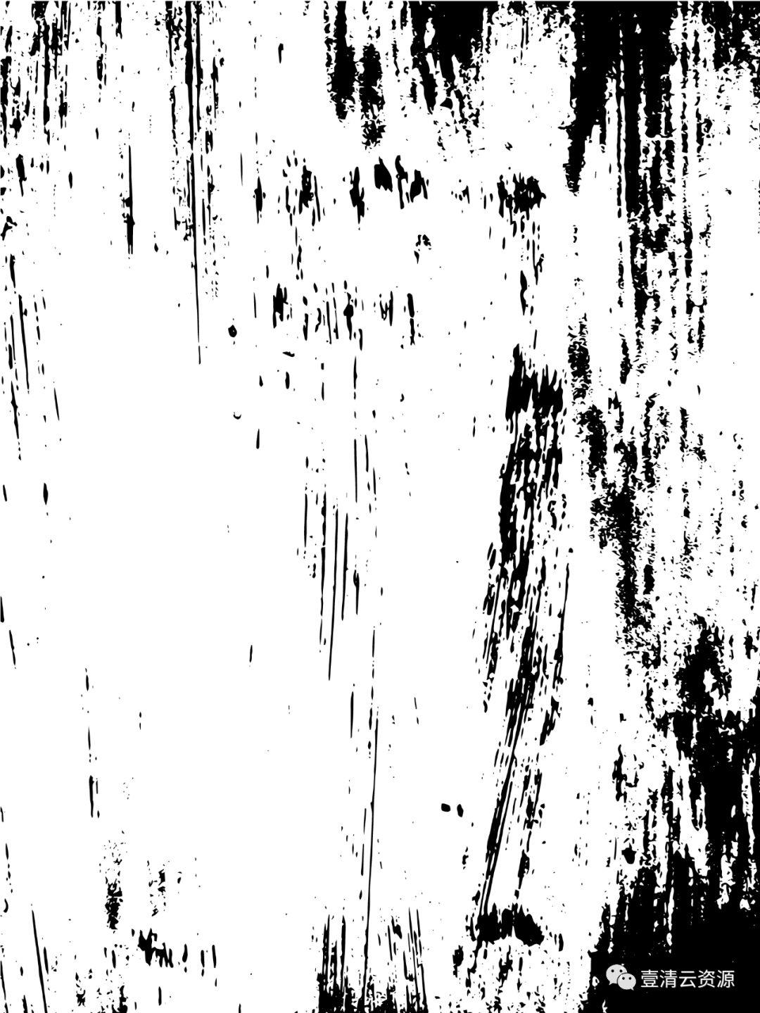【S0234】【素材】180个噪点划痕破损龟裂墨迹透明PNG&AI矢量素材