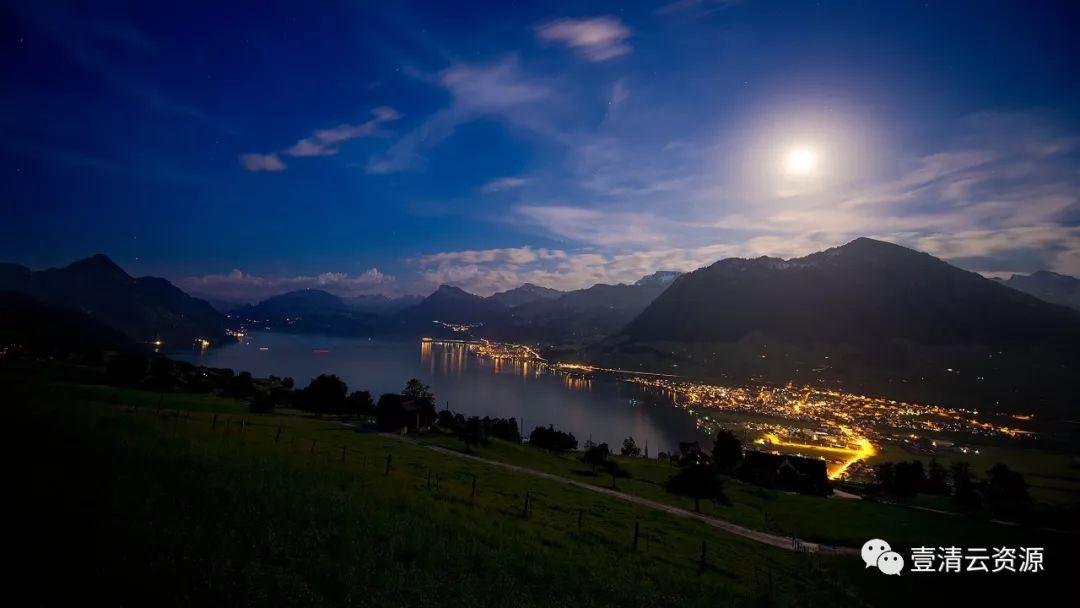 【S0251】【素材】夜景城市山脉高原海景水景草地沙滩城堡合成背景素材JPG素材源文件
