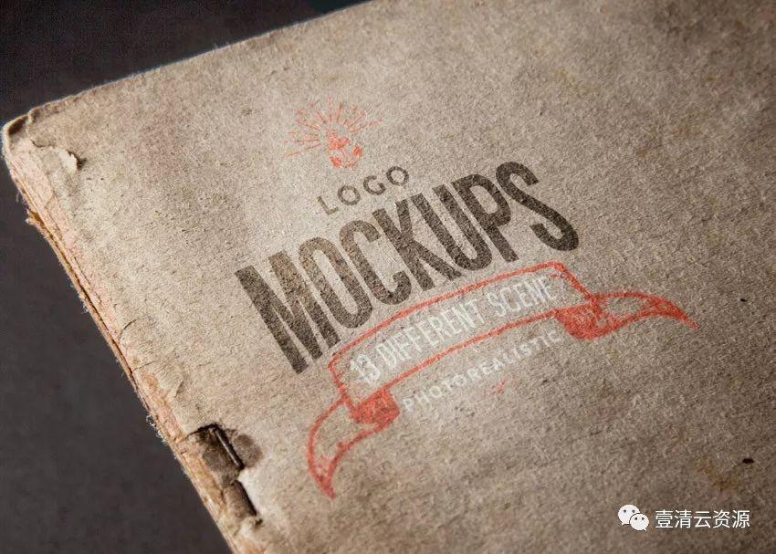 【S0254】【素材】各种皮革材质纸张材质印章效果logo样机PSD设计素材源文件