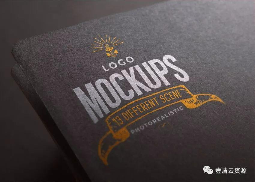 【S0254】【素材】各种皮革材质纸张材质印章效果logo样机PSD设计素材源文件