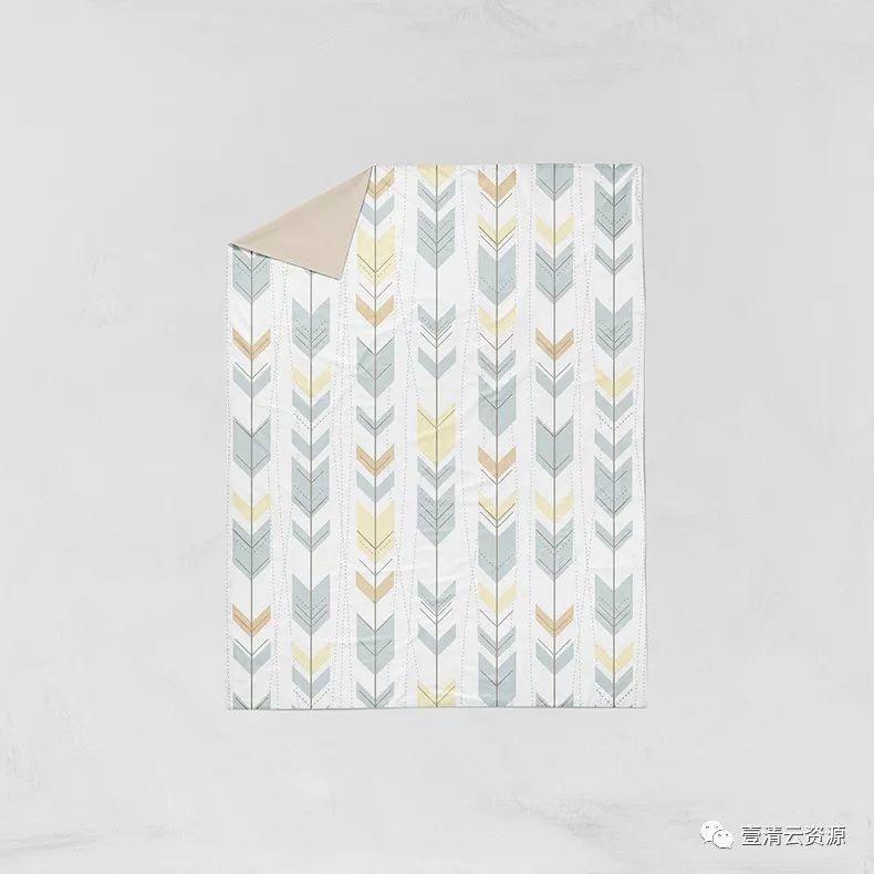 【S0267】【素材】床上用品四件套床单被子枕头抱枕vi智能贴图ps样机模板素材