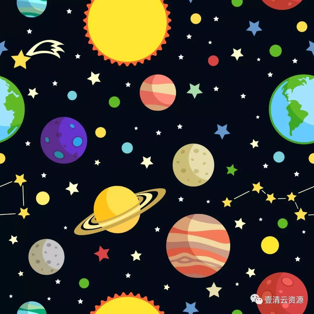 【S0305】【素材】可爱卡通航天主题形象矢量素材宇宙宇航员PSD设计素材源文件