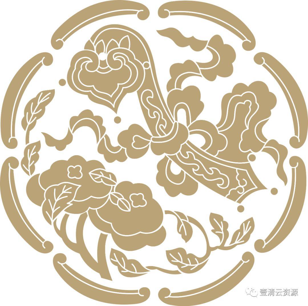 【S0311】【素材】中国风吉祥图案古代传统喜庆祥瑞祥纹PNG免扣AI矢量素材模板