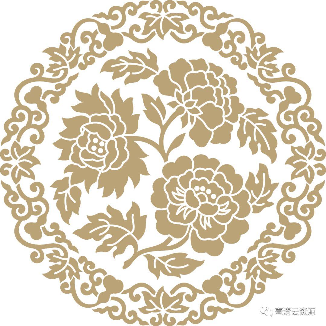 【S0311】【素材】中国风吉祥图案古代传统喜庆祥瑞祥纹PNG免扣AI矢量素材模板