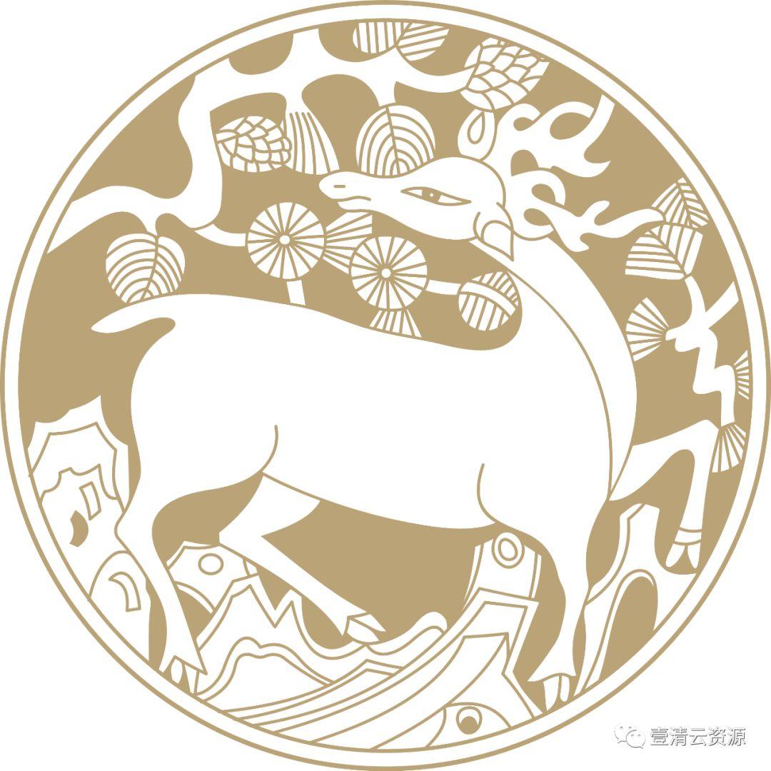 【S0311】【素材】中国风吉祥图案古代传统喜庆祥瑞祥纹PNG免扣AI矢量素材模板