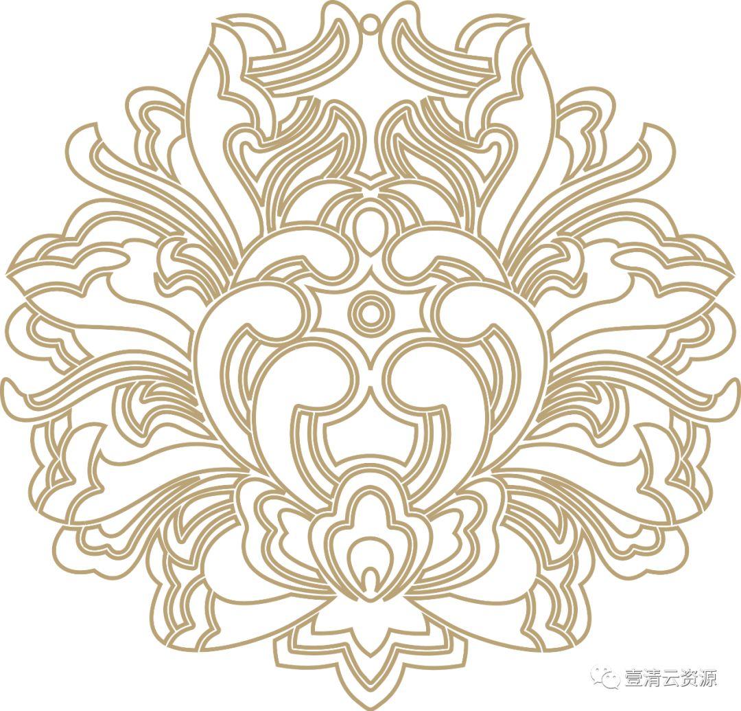 【S0311】【素材】中国风吉祥图案古代传统喜庆祥瑞祥纹PNG免扣AI矢量素材模板