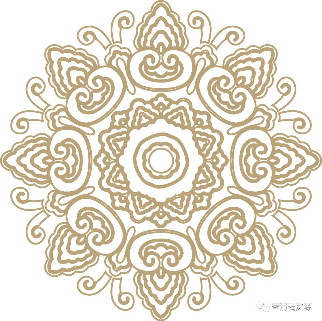 【S0311】【素材】中国风吉祥图案古代传统喜庆祥瑞祥纹PNG免扣AI矢量素材模板