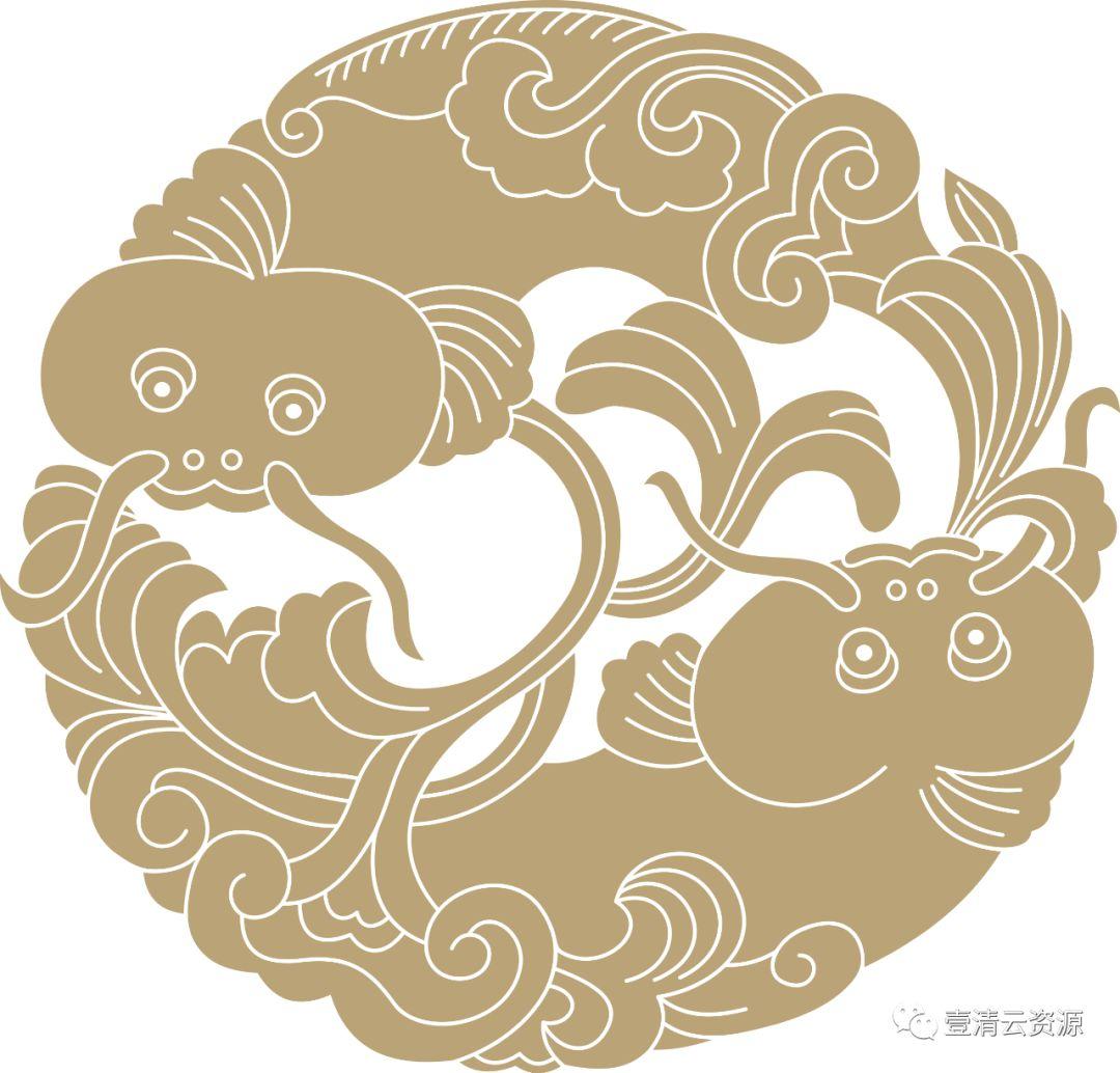 【S0311】【素材】中国风吉祥图案古代传统喜庆祥瑞祥纹PNG免扣AI矢量素材模板
