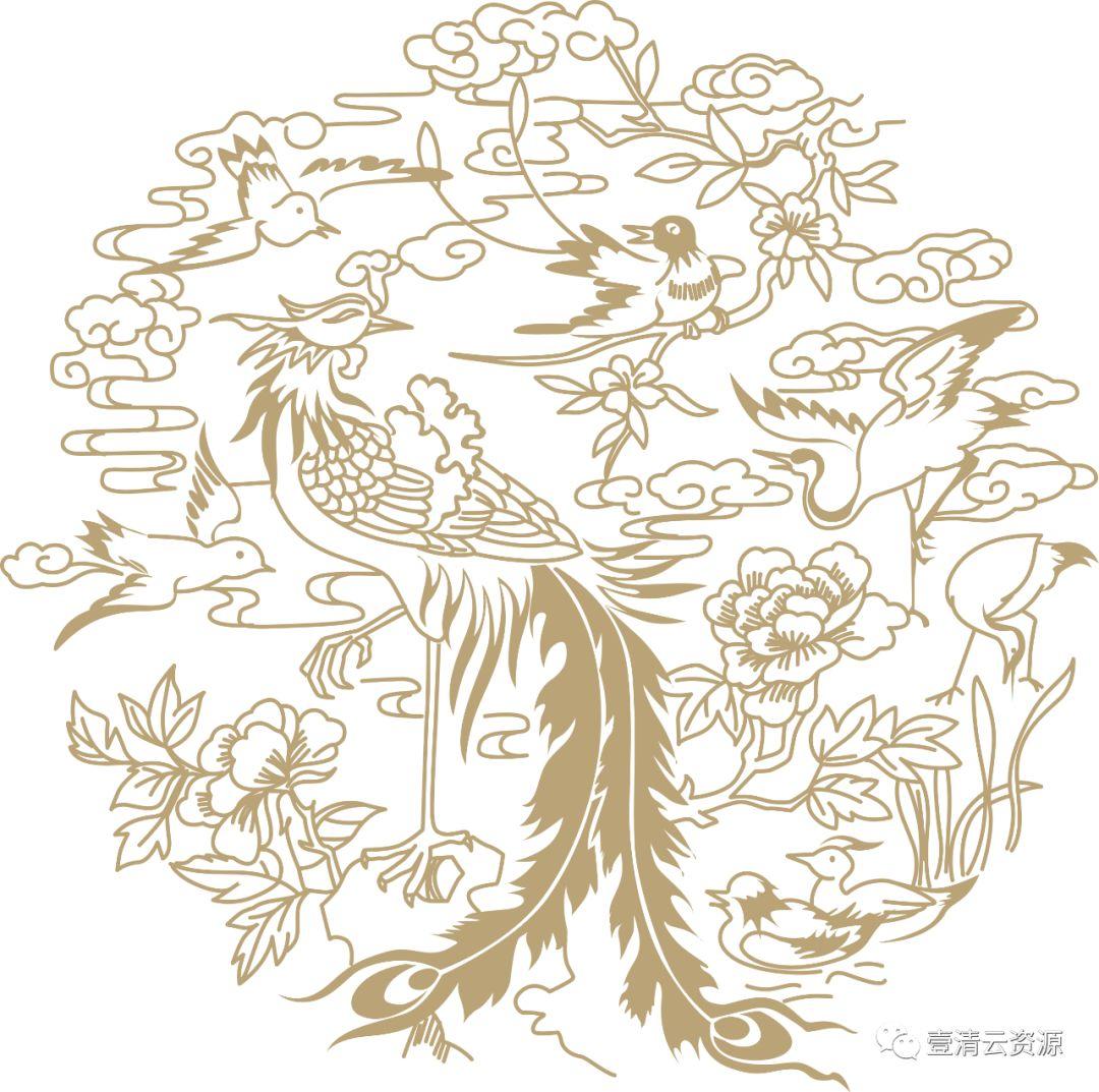【S0311】【素材】中国风吉祥图案古代传统喜庆祥瑞祥纹PNG免扣AI矢量素材模板