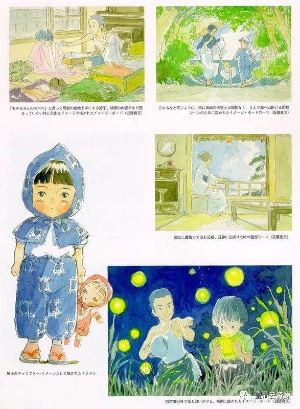 【S0321】【素材】大师宫崎骏珍藏多年的画稿JPG设计素材源文件
