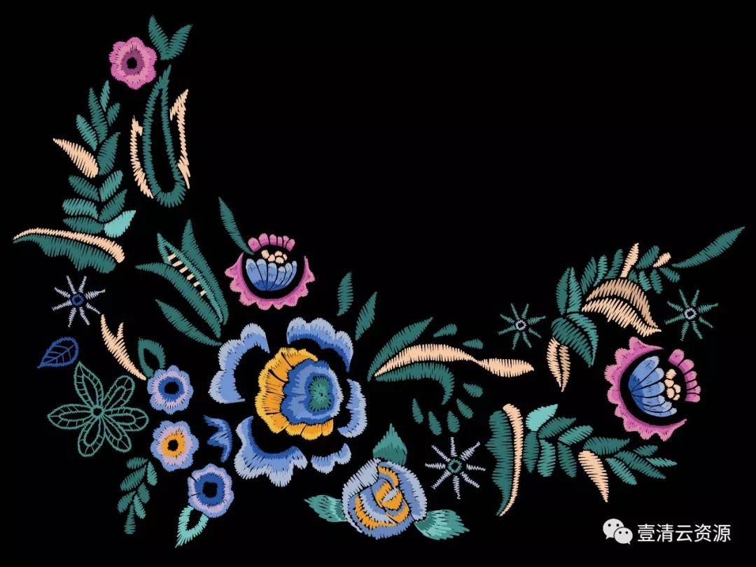 【S0328】【素材】中国风潮牌服装布料刺绣仙鹤龙动物花纹图案背景矢量设计素材