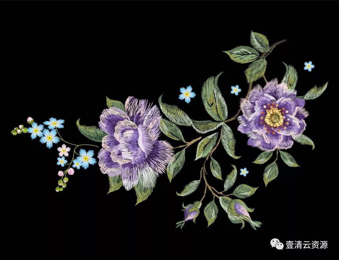 【S0328】【素材】中国风潮牌服装布料刺绣仙鹤龙动物花纹图案背景矢量设计素材