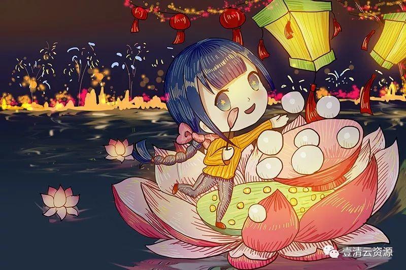 【S0341】【素材】元宵插画素材PSD源文件