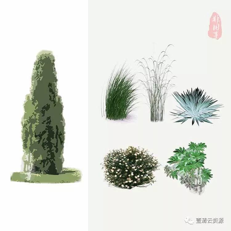 【S0346】【素材】—分析图PSD图标符号合集＋旅游规划设计分析图PSD源文件