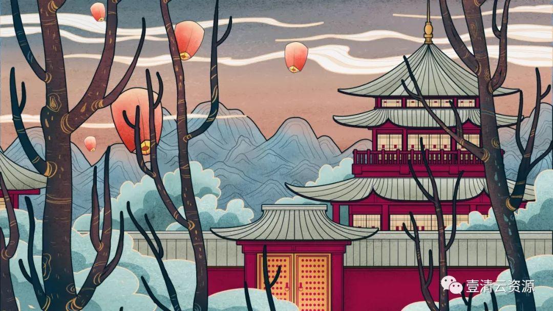 【S0349】【素材】中国城市插画PSD素材源文件