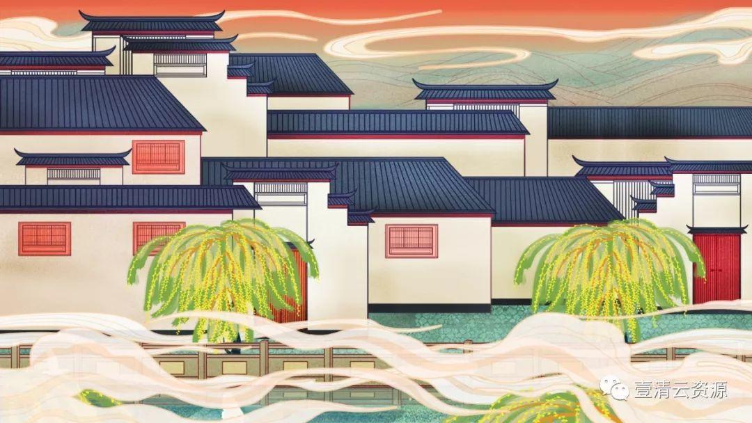 【S0349】【素材】中国城市插画PSD素材源文件