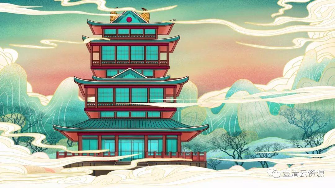 【S0349】【素材】中国城市插画PSD素材源文件
