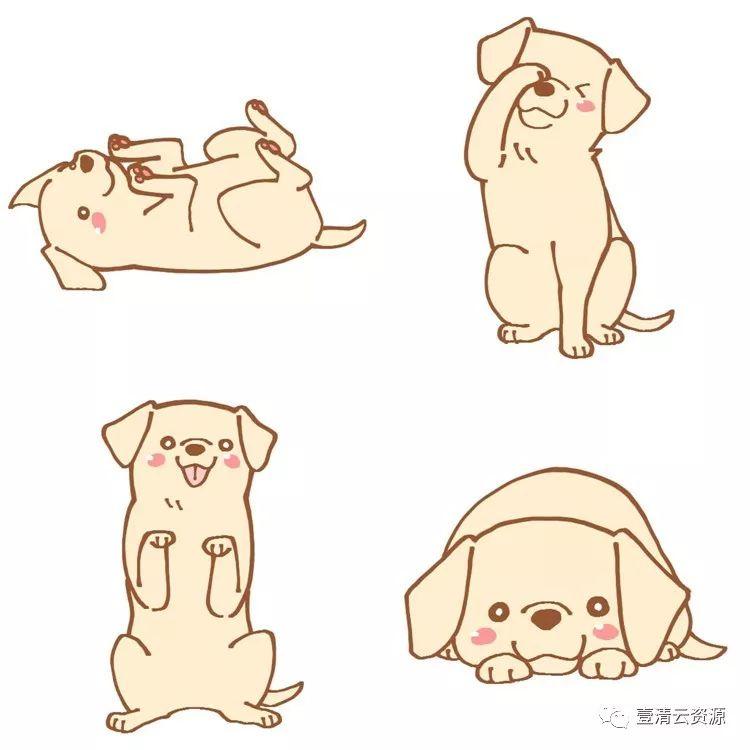 【S0391】【素材】卡通狗狗形象JPG设计素材源文件