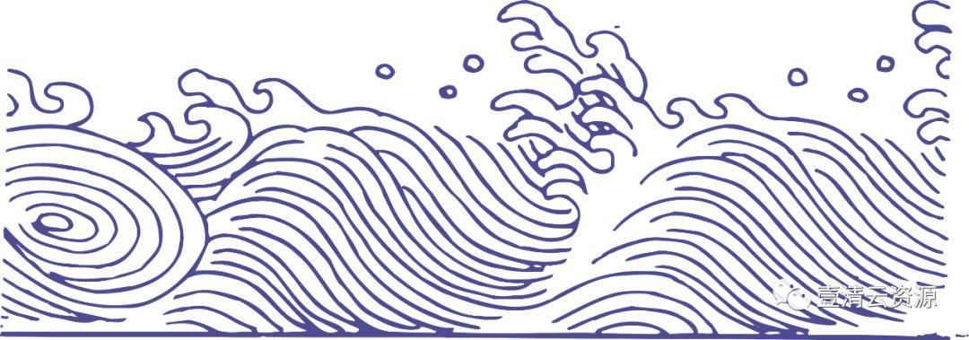 【S0394】【素材】海浪水纹矢量免抠EPS PNG设计素材源文件素材