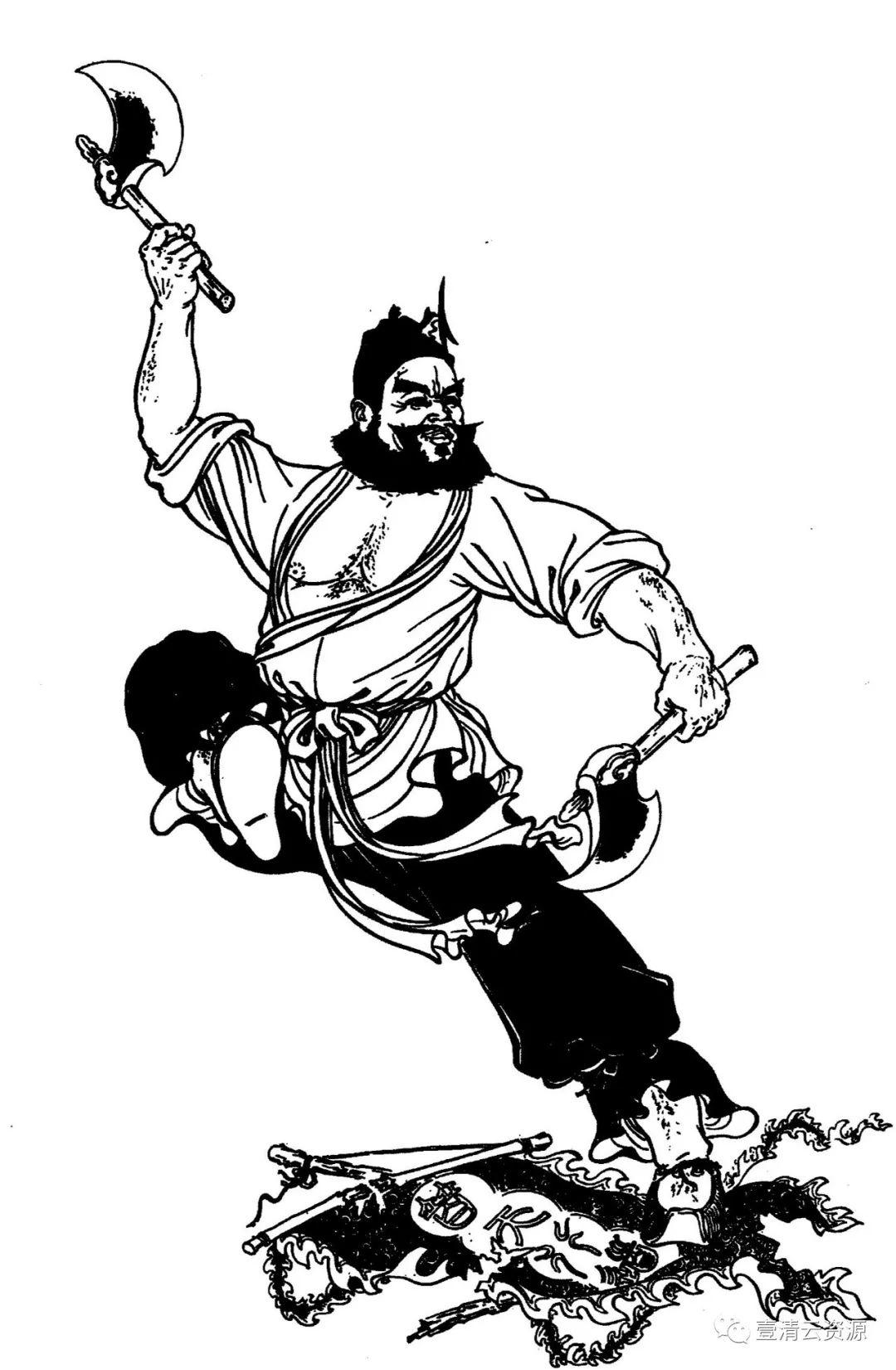 【S0419】【素材】武将线描图集JPG设计素材源文件
