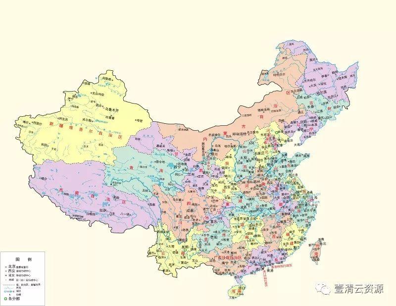 【S0444】【素材】中国地图素材模板世界地图矢量源文件省份城市县区镇交通打包