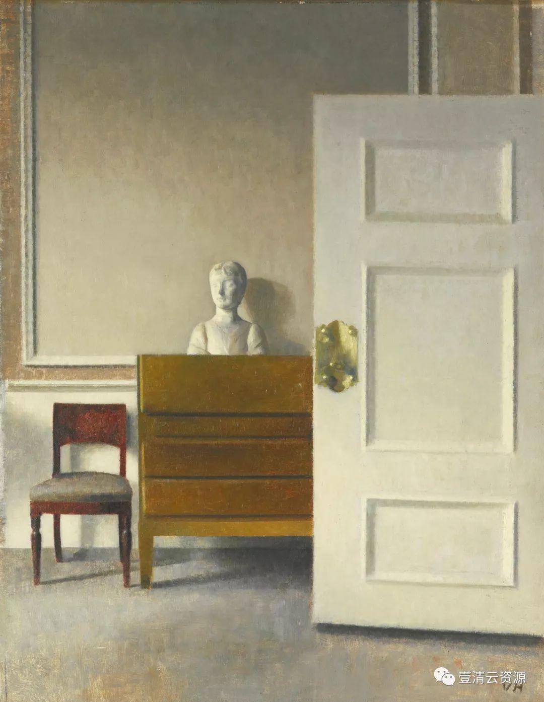 【S0447】【素材】哈默休伊Vilhelm Hammershoi油画作品高清图片素材100幅（JPG）