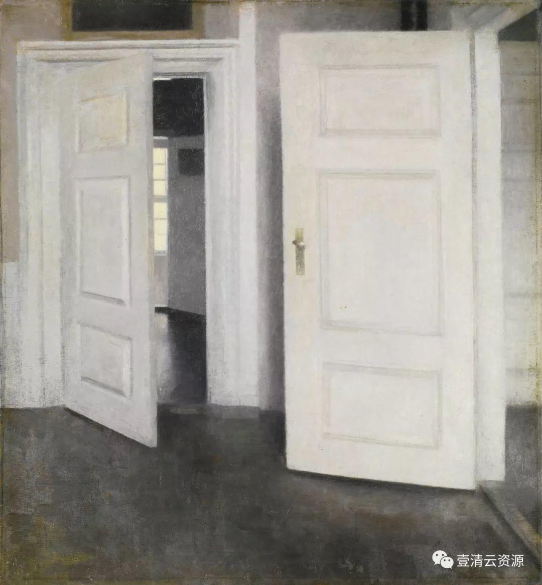 【S0447】【素材】哈默休伊Vilhelm Hammershoi油画作品高清图片素材100幅（JPG）