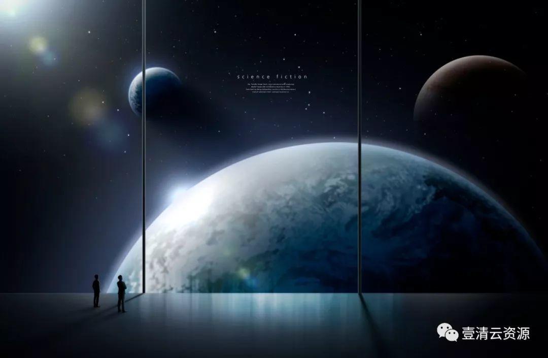 【S0469】【素材】19款科技星球浩瀚宇宙星空星系地球流星太空海报背景PSD设计素材