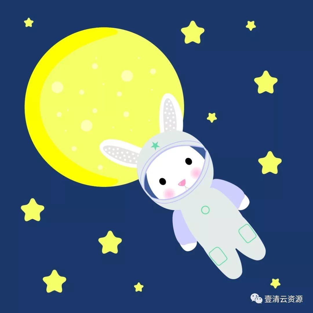 【S0475】【素材】中秋节卡通可爱插画活动封面海报月亮月饼矢量EPS设计素材源文件