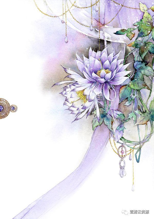 【S0479】【素材】清新插画风景枝叶花朵PNG免抠设计素材源文件