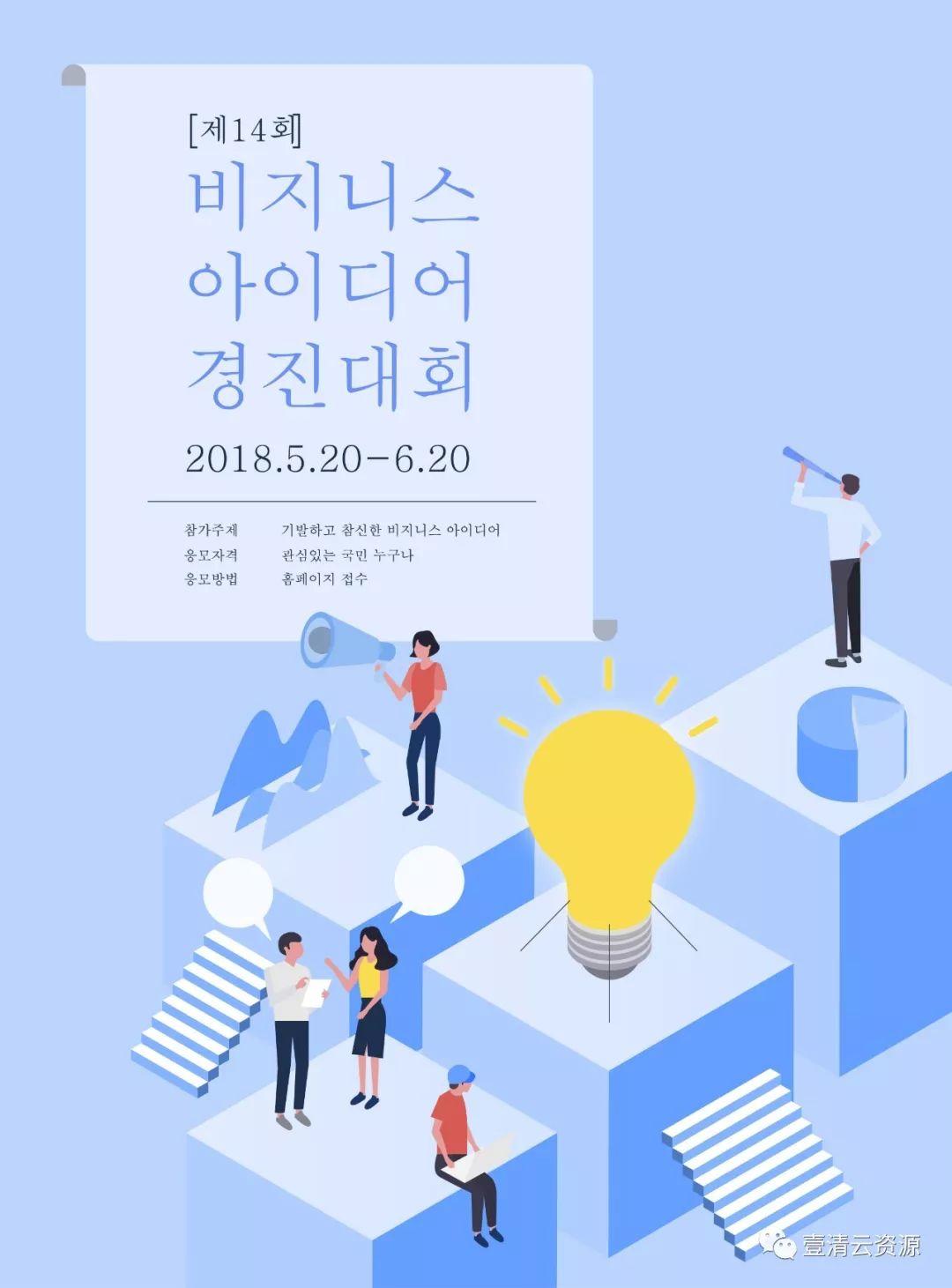 【S0480】【素材】韩国扁平化等距2.5D立体3D创意海报背景引导页设计矢量图素材