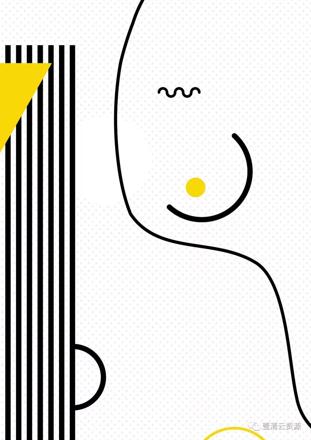 【S0484】【素材】简约时尚几何图形PSD海报设计素材源文件