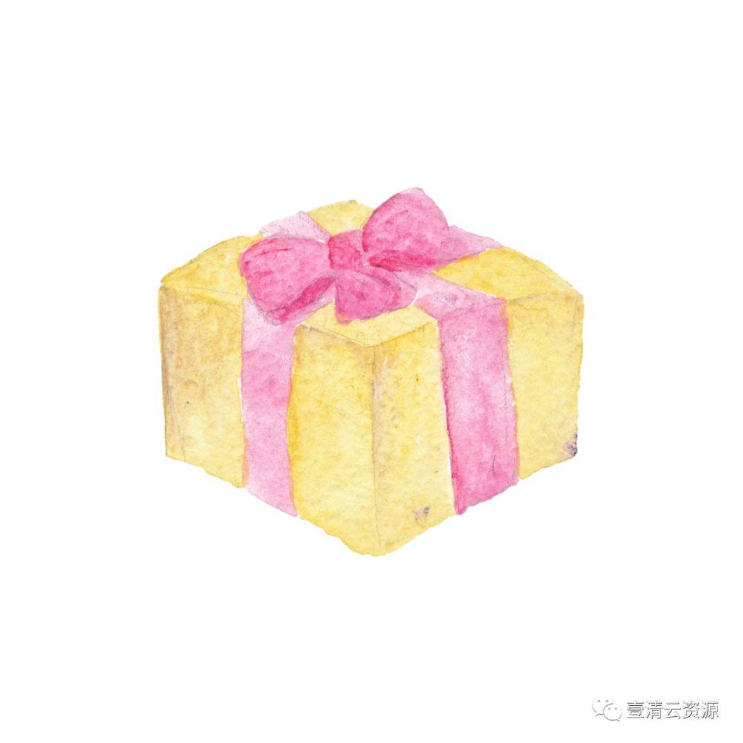【S0505】【素材】圣诞节快乐手绘水彩剪贴画邀请函贴纸贺卡PNG元素设计素材