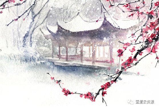 【S0533】【素材】桃花复古插画花瓣花朵枝叶雨伞油画PNG免抠设计素材源文件